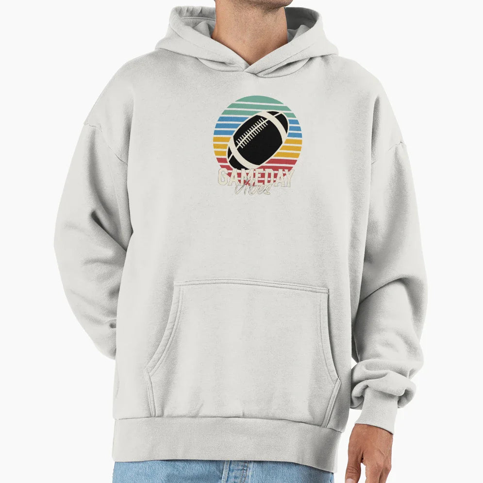 Game Day Vibes Hoodie - Novelty Apparel for Adults