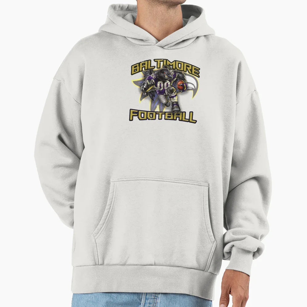 Baltimore Football Detroit Football Hoodie - Trendy Graphic for Adults