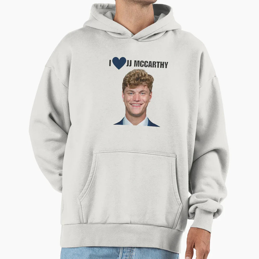 Jj Mccarthy Heart Hoodie - Aesthetic Graphic Unisex