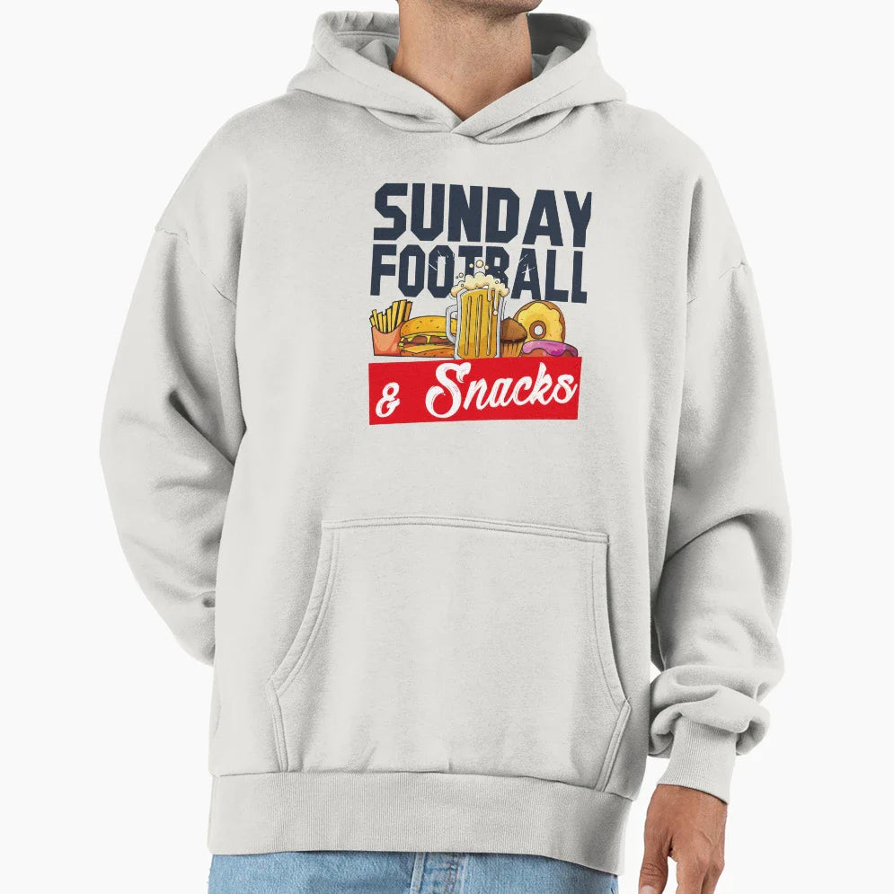 Funny Game Day Food Lover Hoodie - Casual Everyday Wear for Adults