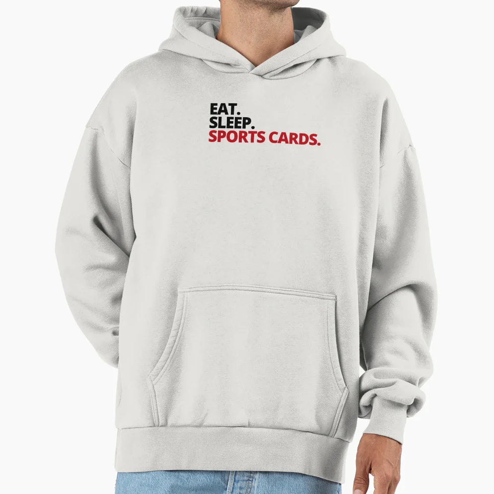 Sports Card Trader Hoodie - Fun Novelty Design for Adults