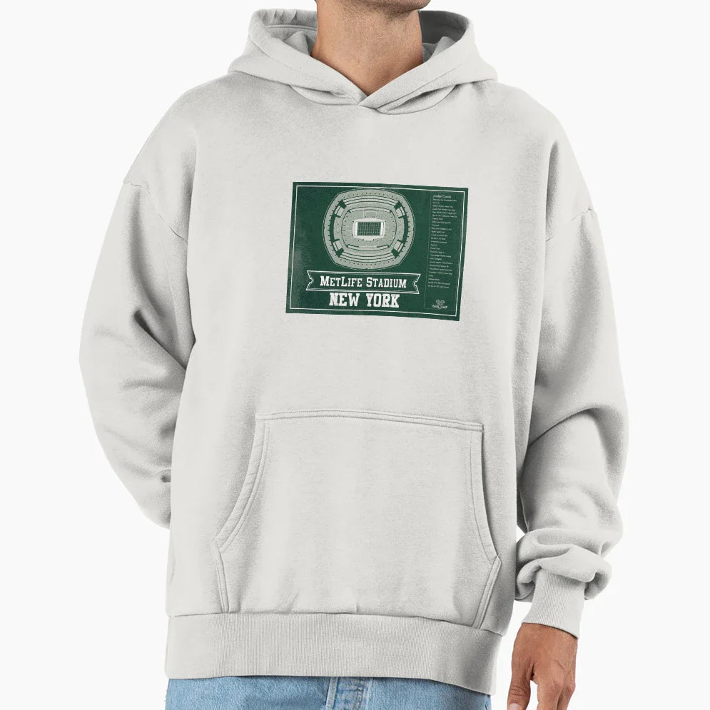New York Jets Metlife Stadium Hoodie - Unique Graphic Men Women