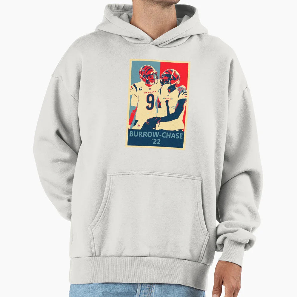JB Jamarr Chase Campaign Hoodie - Trendy Graphic for Adults