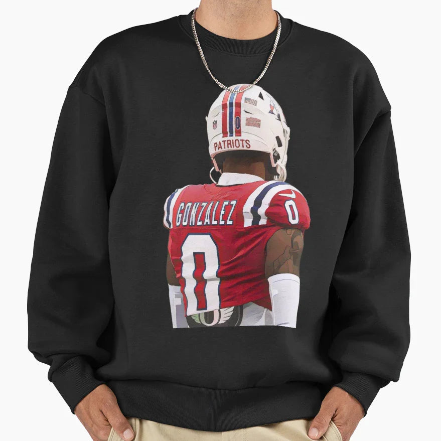 Christian Gonzalez Football Gear Sweatshirt - Graphic Print Unisex
