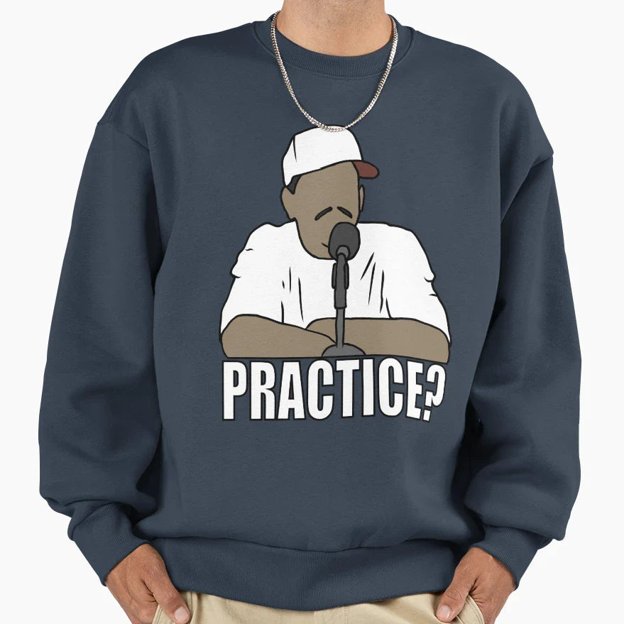 Allen Iverson Practice Sweatshirt - Graphic Print Unisex