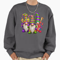 Three Saints Mardi Gras Sweatshirt - Trendy Graphic Unisex