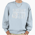 Sunday Funday Football Helmet Sweatshirt - Casual Everyday Wear Men Women