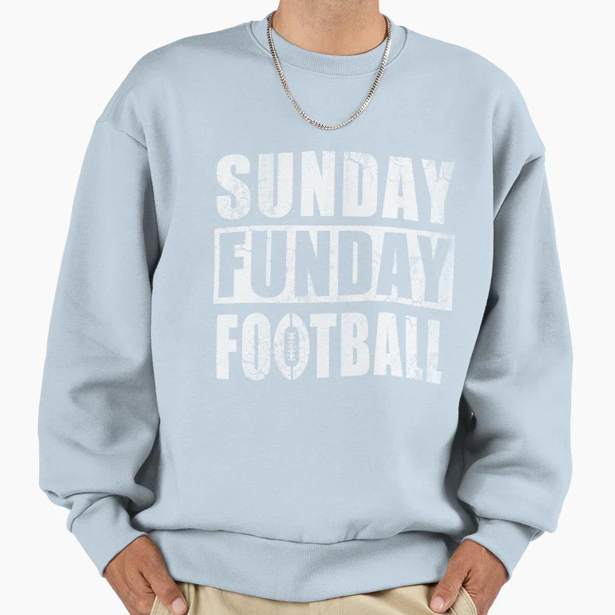 Sunday Funday Football Sweatshirt - Novelty Apparel Unisex