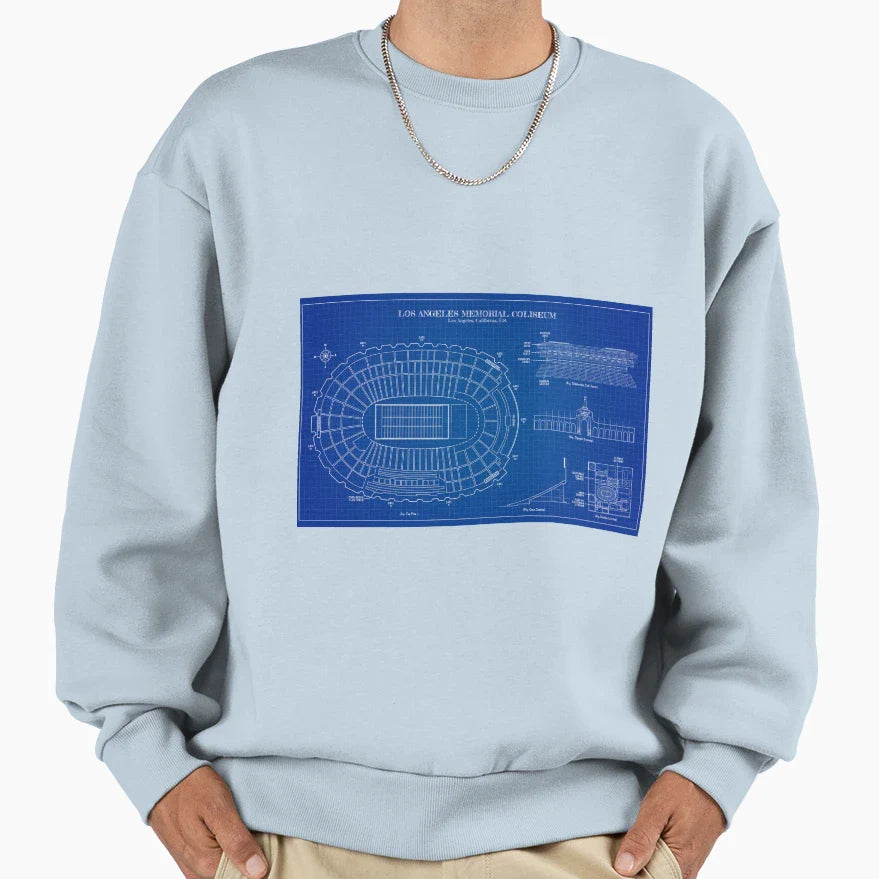 Los Angeles Memorial Coliseum Sweatshirt - Aesthetic Graphic Unisex