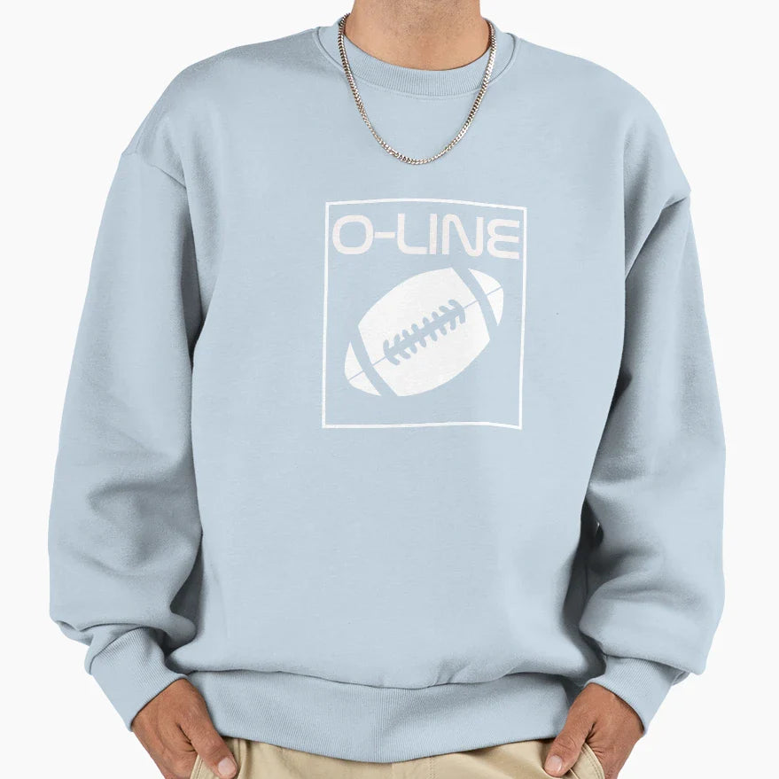 O Line Football Athletics Offensive T-Shirt - Minimalist Print Unisex