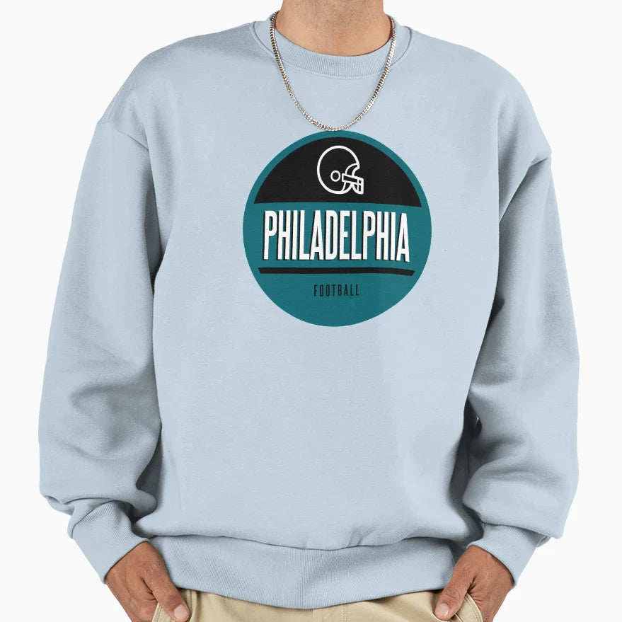 Philadelphia Football Sweatshirt - Minimalist Print Men Women