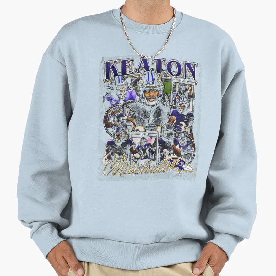 Keaton Mitchell Bootleg Sweatshirt - Unique Graphic for Adults