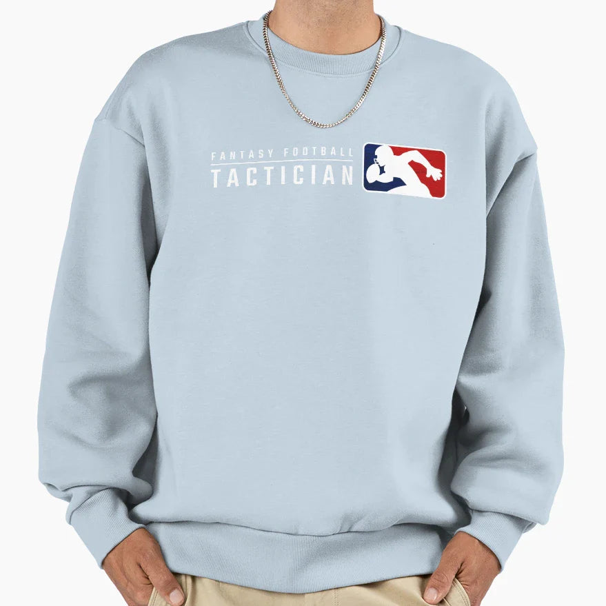 Fantasy Football Tactician Sweatshirt - Minimalist Print for Adults