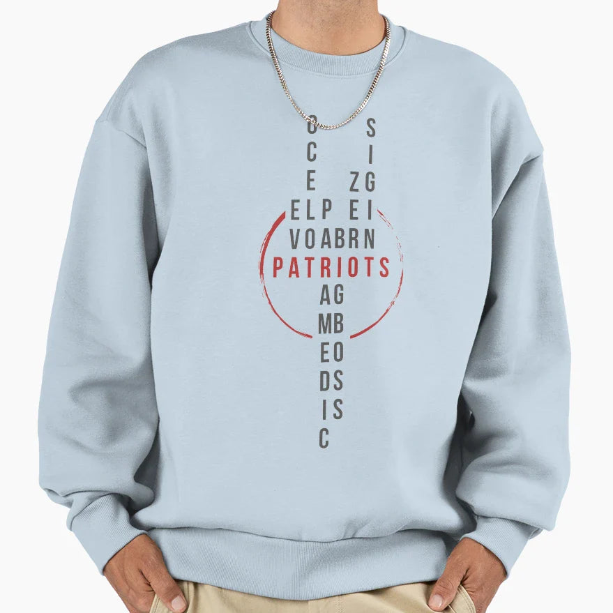 Patriots Sweatshirt - Aesthetic Graphic Unisex