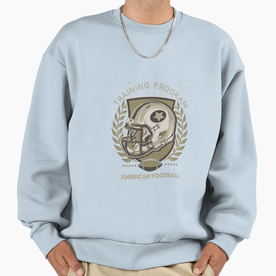American Futbol Sweatshirt - Graphic Print Men Women