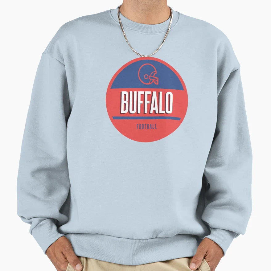 Buffalo Football Sweatshirt - Trendy Graphic Men Women