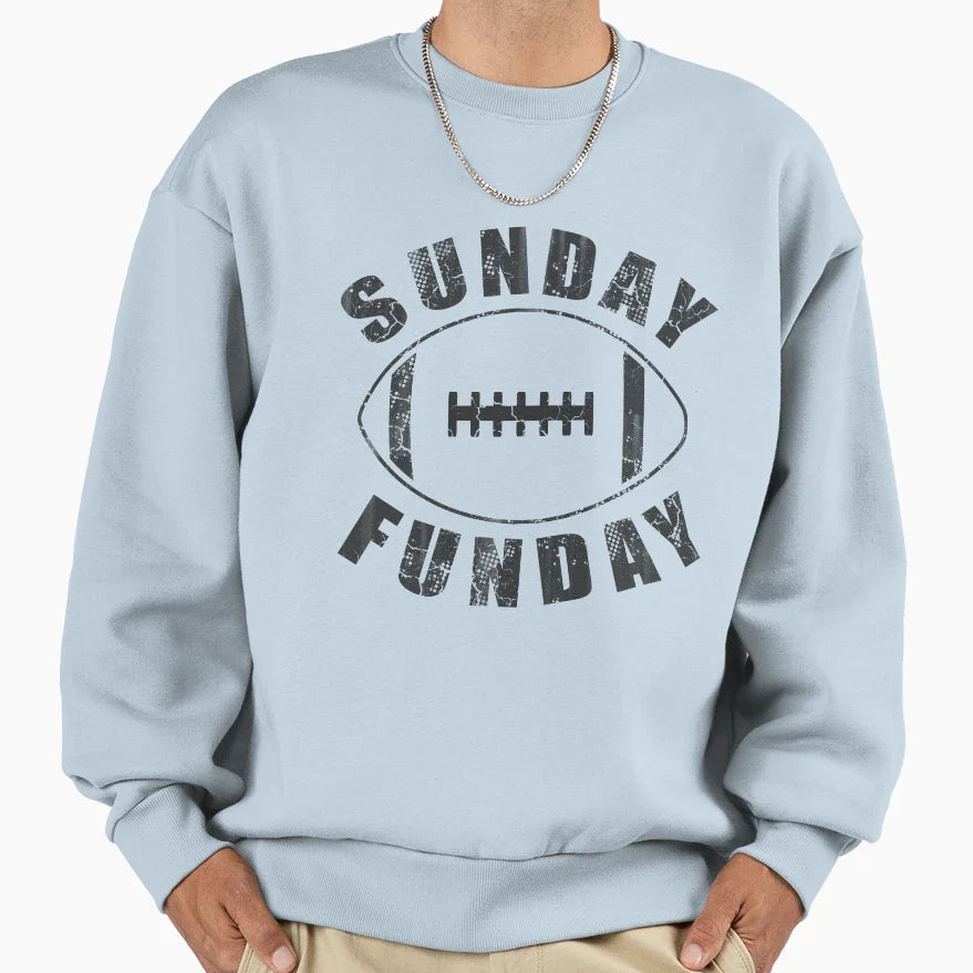 Sunday Funday Football Sweatshirt - Novelty Apparel Unisex