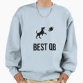 Best Qb Dog Football Player American Sweatshirt - Custom Art Print Unisex