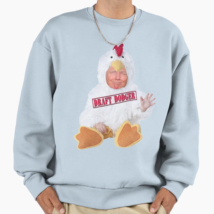 Trump Chicken Draft Dodger Sweatshirt - Streetwear Style Unisex