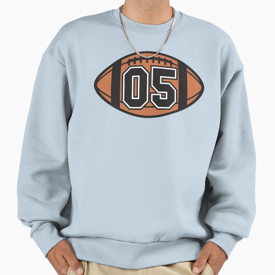 Football 05 Sweatshirt - Minimalist Print for Adults