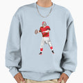 American Football Player Sweatshirt - Graphic Print Men Women