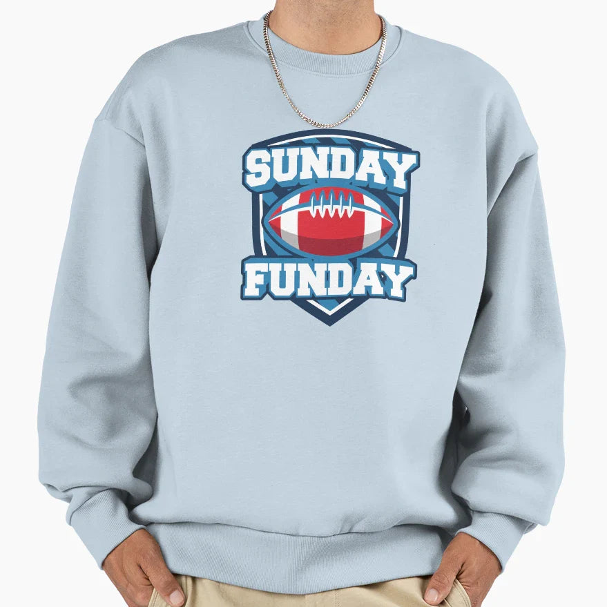 Sunday Funday Sports Day Sweatshirt - Aesthetic Graphic Unisex