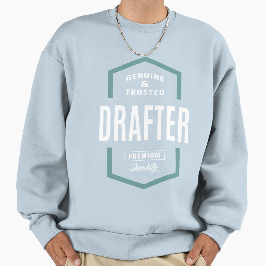 Drafter Genuine And Trusted Sweatshirt - Unique Graphic Unisex