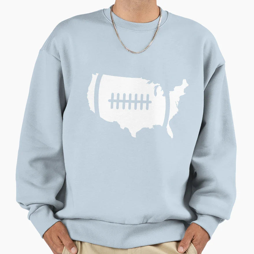 American Football Sweatshirt - Unique Graphic Men Women