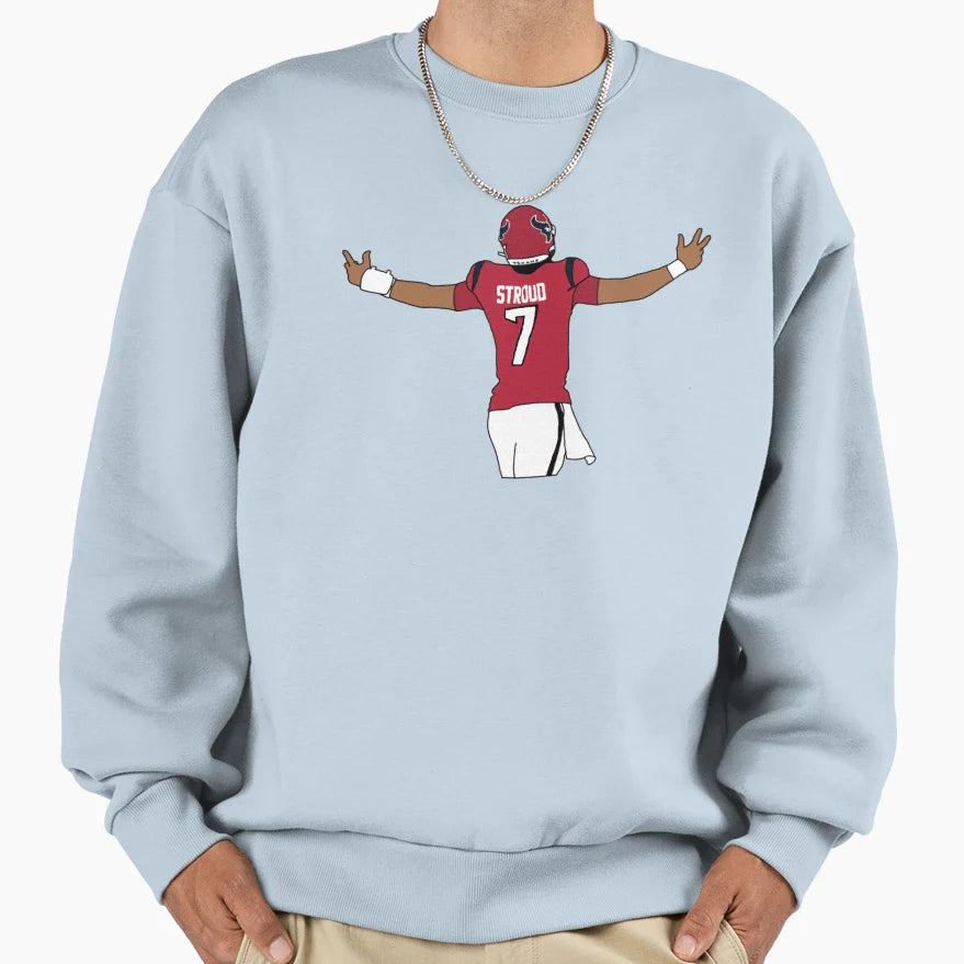 Cj Stroud Embracing Fans Sweatshirt - Casual Everyday Wear for Adults
