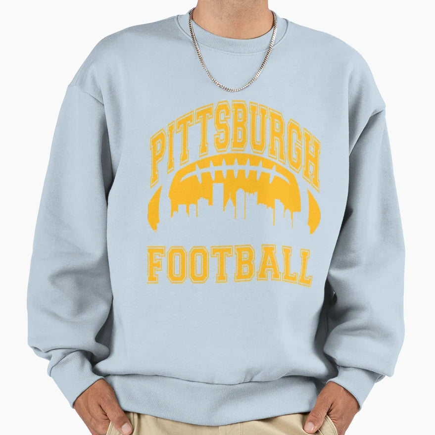 Gifts Pittsburgh Football Sweatshirt - Aesthetic Graphic Men Women