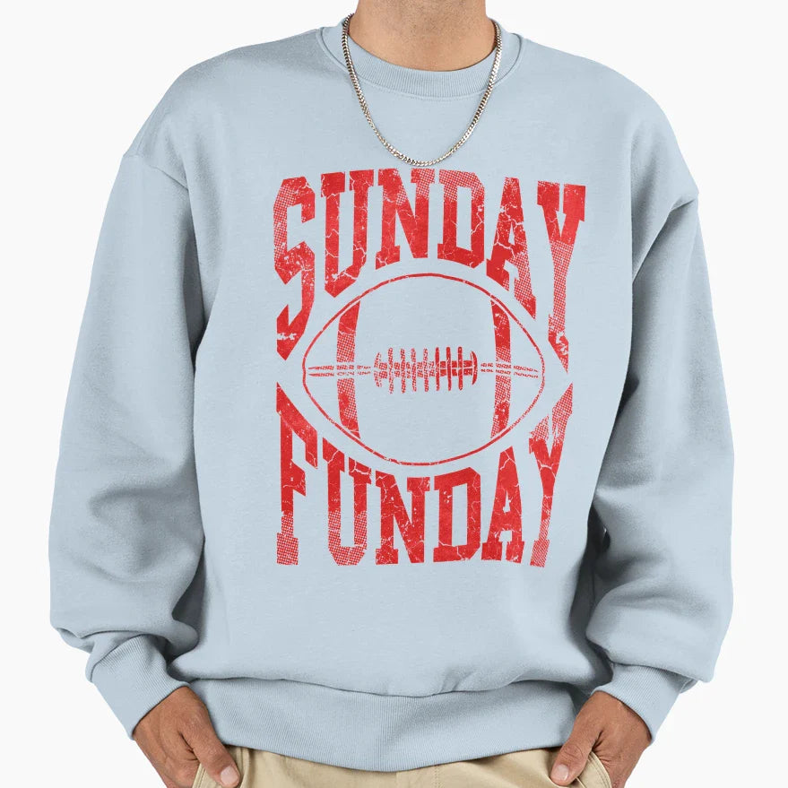 Sunday Funday Football Sweatshirt - Streetwear Style for Adults