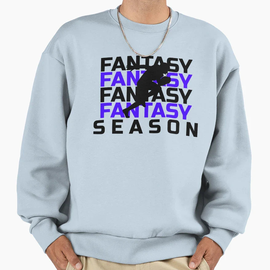 Fantasy Season Football Fan Sweatshirt - Trendy Graphic Men Women