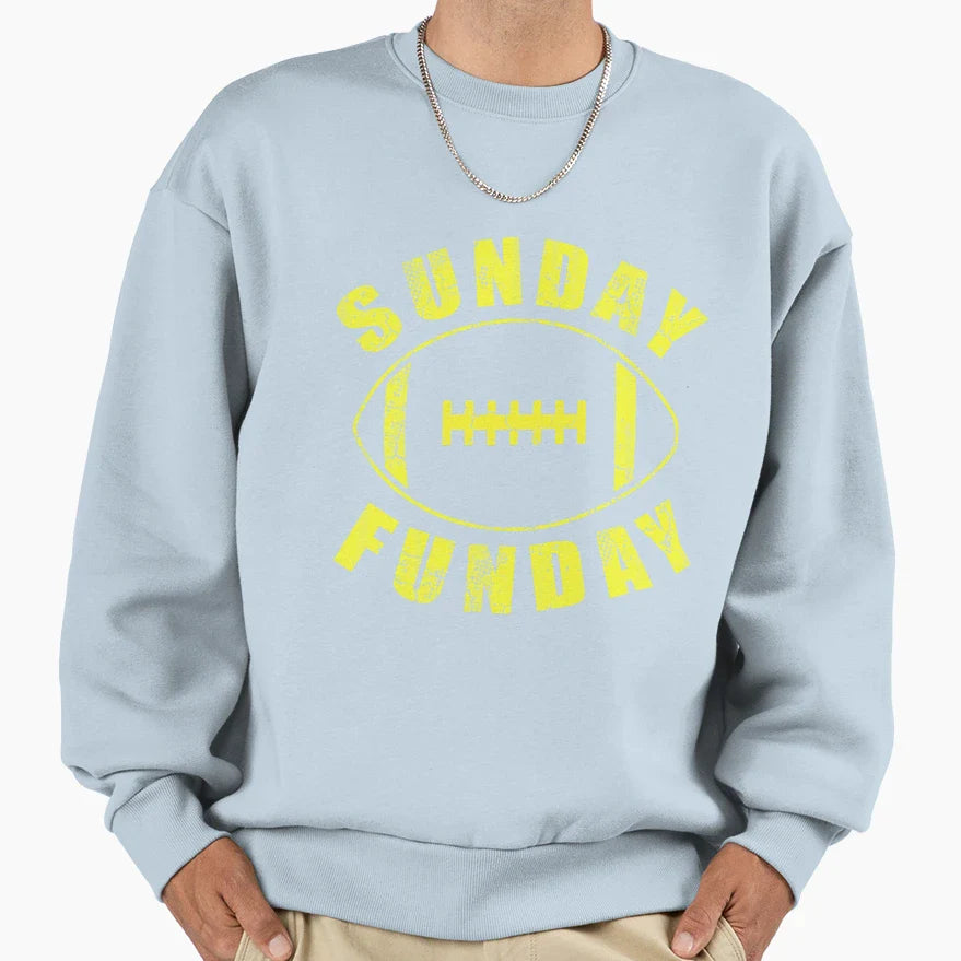 Sunday Funday Football Sweatshirt - Streetwear Style Unisex