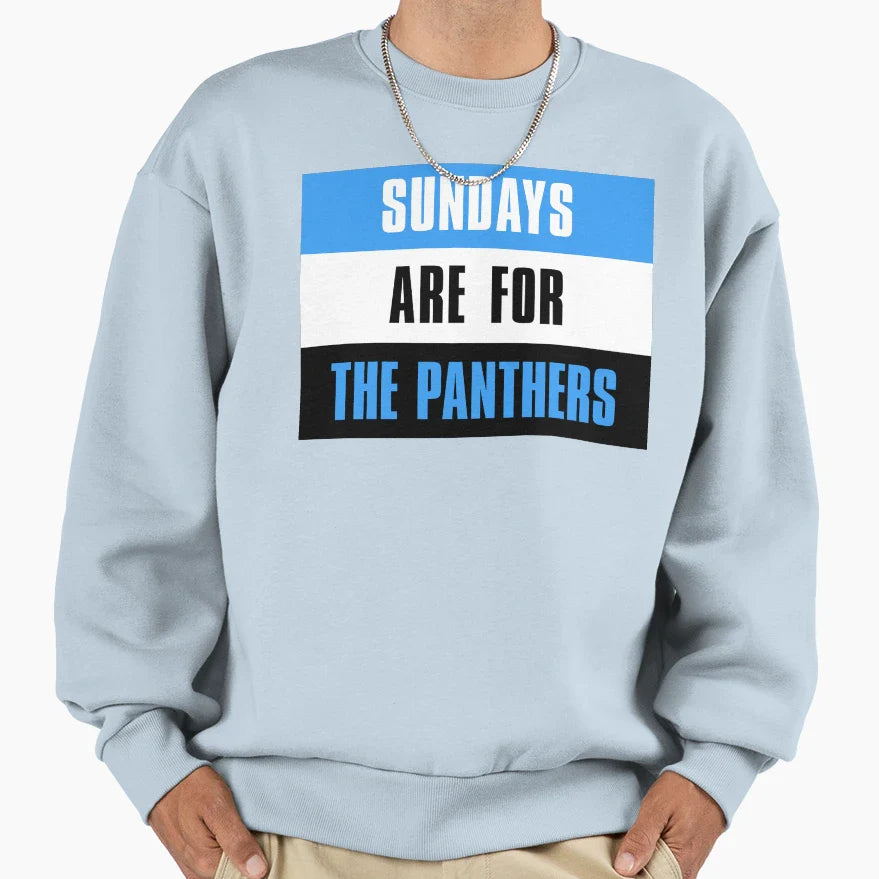Sundays Are Panthers Carolina Sweatshirt - Fun Novelty Design for Adults