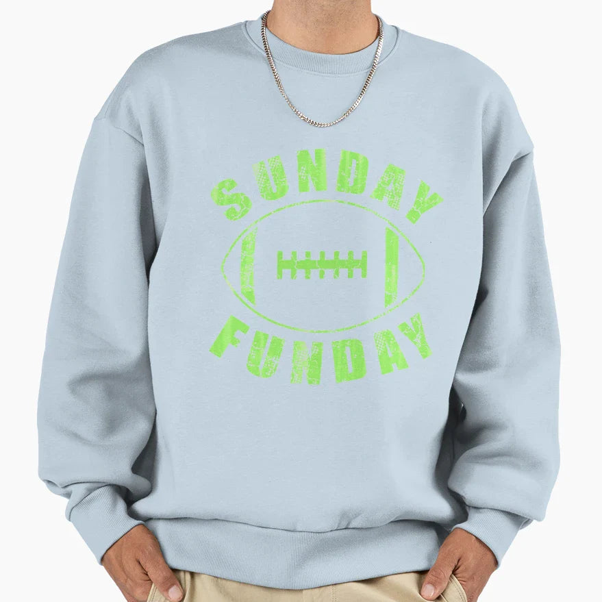 Sunday Funday Football Sweatshirt - Fun Novelty Design Unisex
