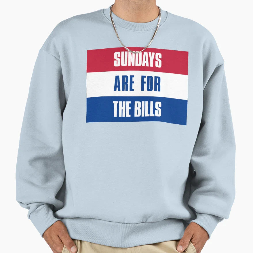 Sundays Are Bills Buffalo Football Sweatshirt - Trendy Graphic Unisex