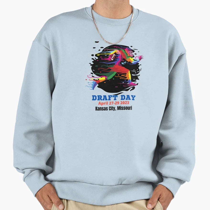 Draft Day Football 2023 Sweatshirt - Streetwear Style Unisex