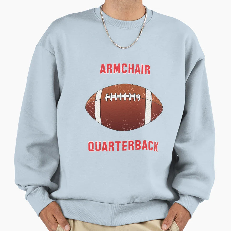Armchair Quarterback Sweatshirt - Unique Graphic Men Women