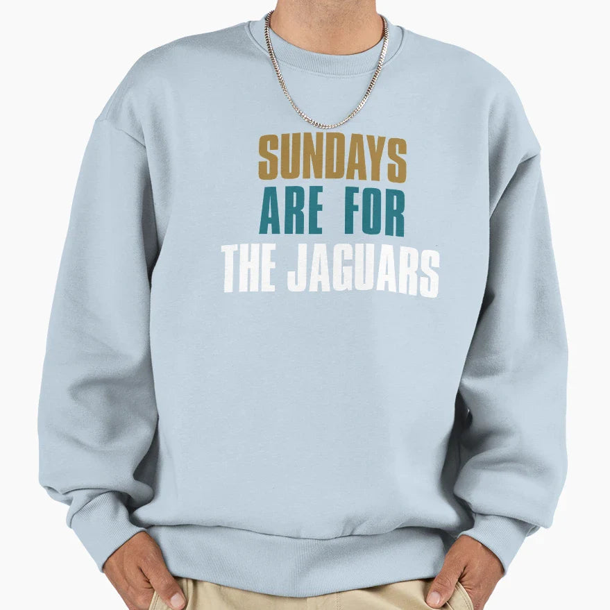 Sundays Are Jaguars Sweatshirt - Fun Novelty Design for Adults