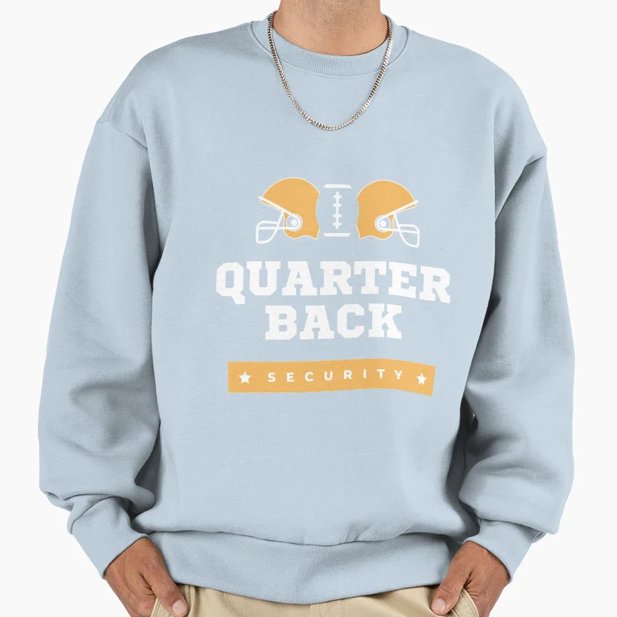 Quarterback Security Sweatshirt - Fun Novelty Design Unisex