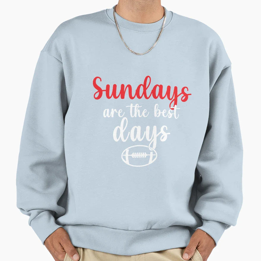 Sundays Are Best Days Sweatshirt - Custom Art Print for Adults