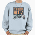 Black Hole Blitz Video Game Sweatshirt - Trendy Graphic for Adults