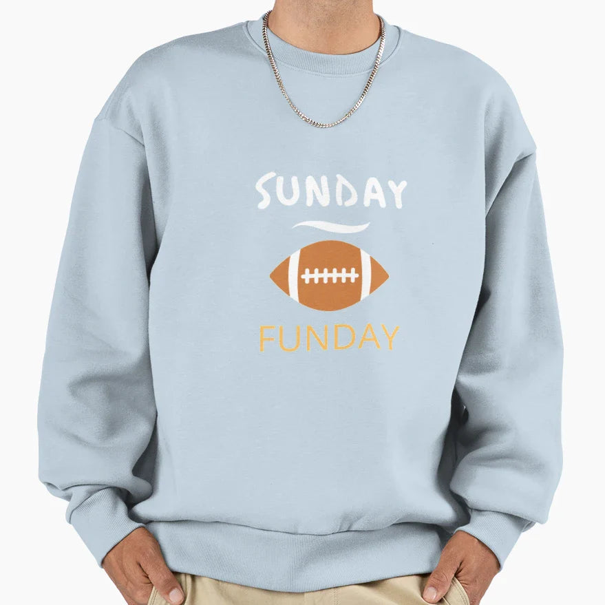 American Football Sunday Funday Sweatshirt - Aesthetic Graphic Men Women