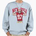 Championship Defensive End Sweatshirt - Minimalist Print for Adults