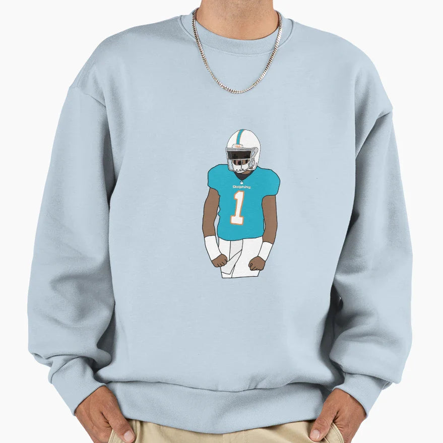 TT Miami Dolphins Sweatshirt - Minimalist Print Unisex