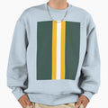 American Football Stripes Green Sweatshirt - Custom Art Print Men Women
