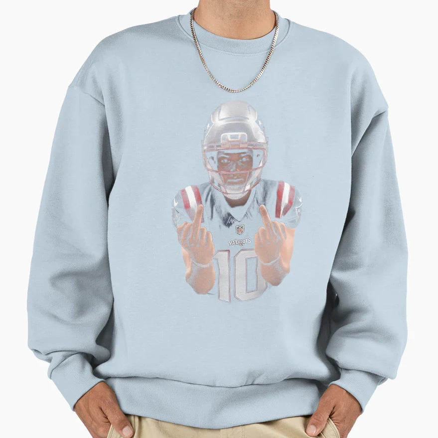 Drake Maye Nfl Player Sweatshirt - Casual Everyday Wear for Adults