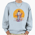 Who Would Jesus Draft Sweatshirt - Fun Novelty Design for Adults