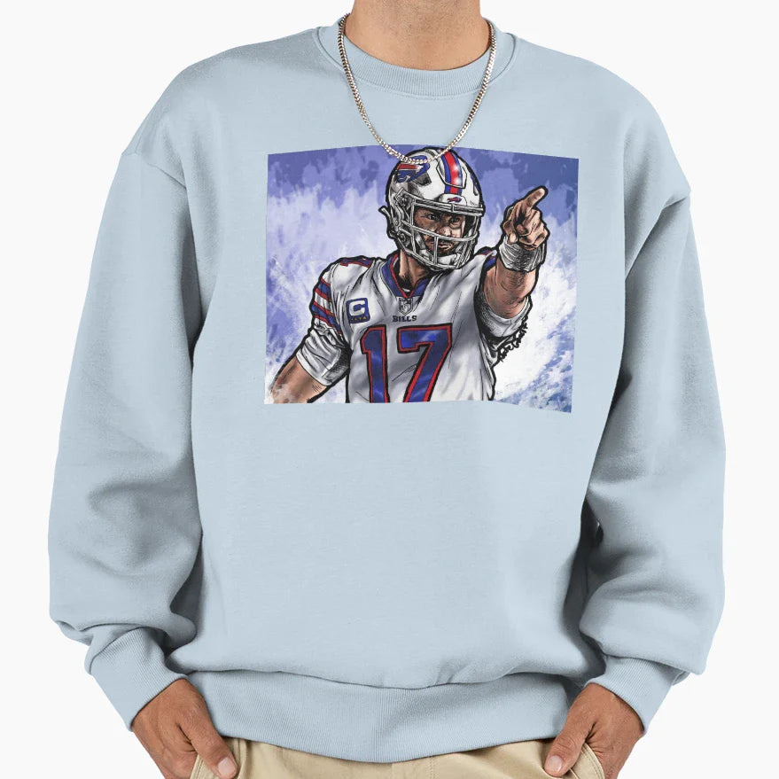 Allen First Down Full Sweatshirt - Unique Graphic for Adults