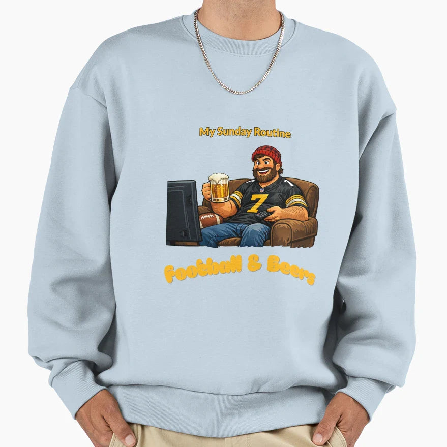 Pittsburgh Steelers Sunday Sweatshirt - Aesthetic Graphic for Adults